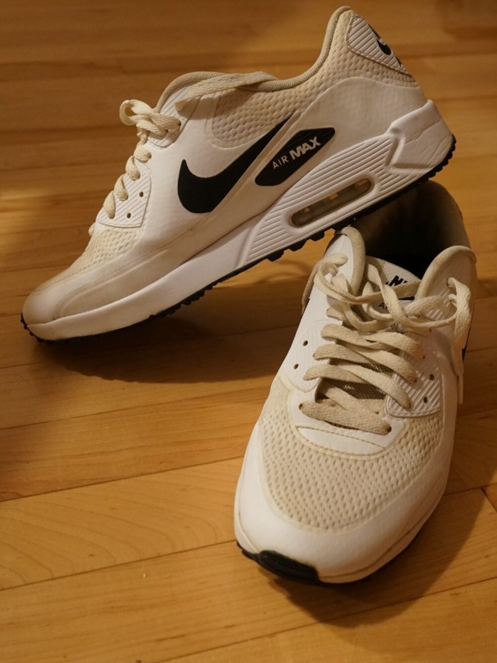 Nike Air Max 90 G Golf Shoes White/Black Men's 10.5 CU9978-101